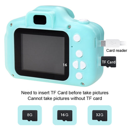 x2 HD children's digital camera Cartoon camera Portable SLR camera toy