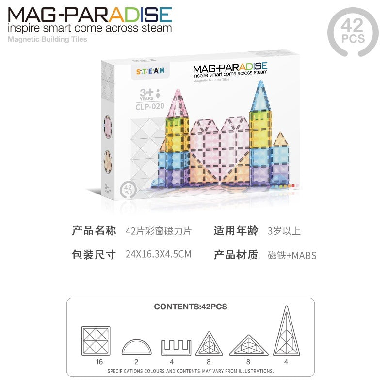 Magnetic Blocks Castle Building Set