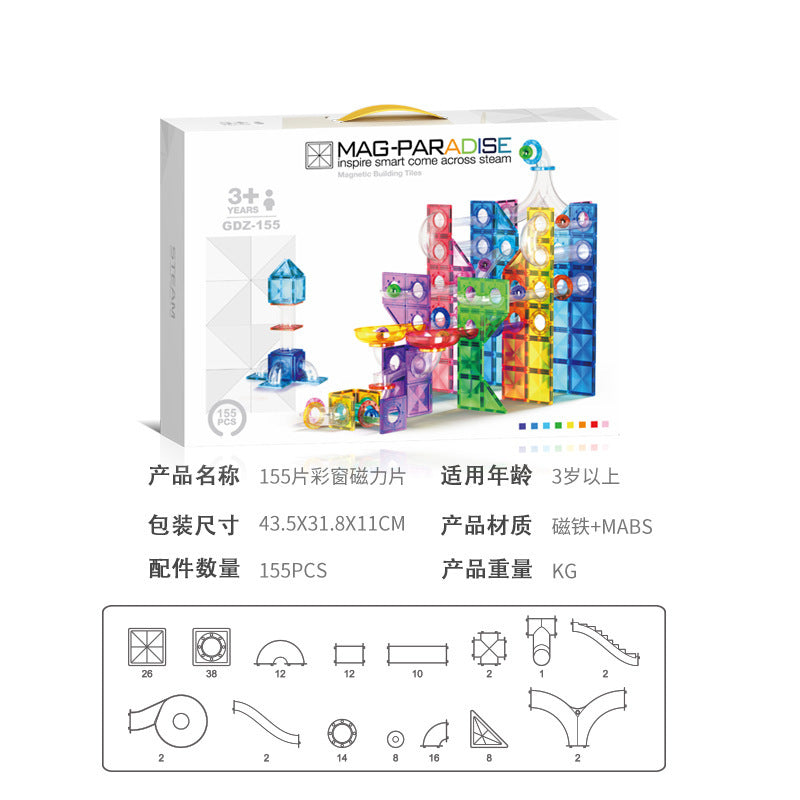 Magnetic Blocks Castle Building Set